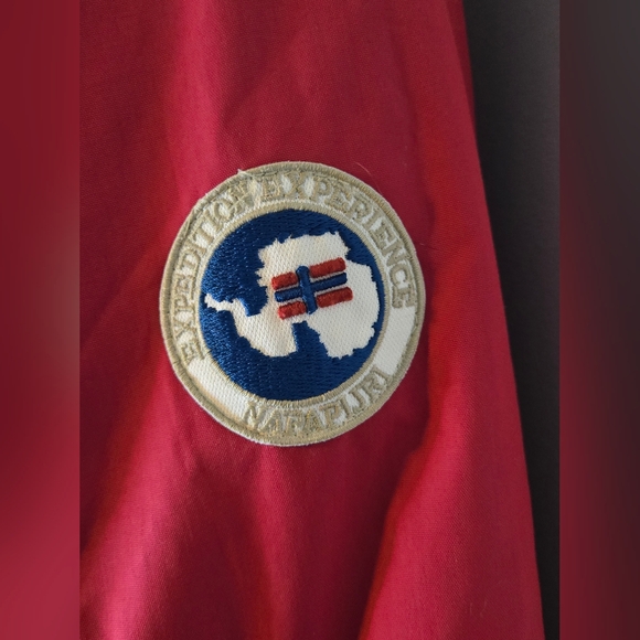 Napapijri Geographic Skidoo Winter Parka Jacket L (14) Faux Fur Hood Taped Seams - Picture 6 of 8